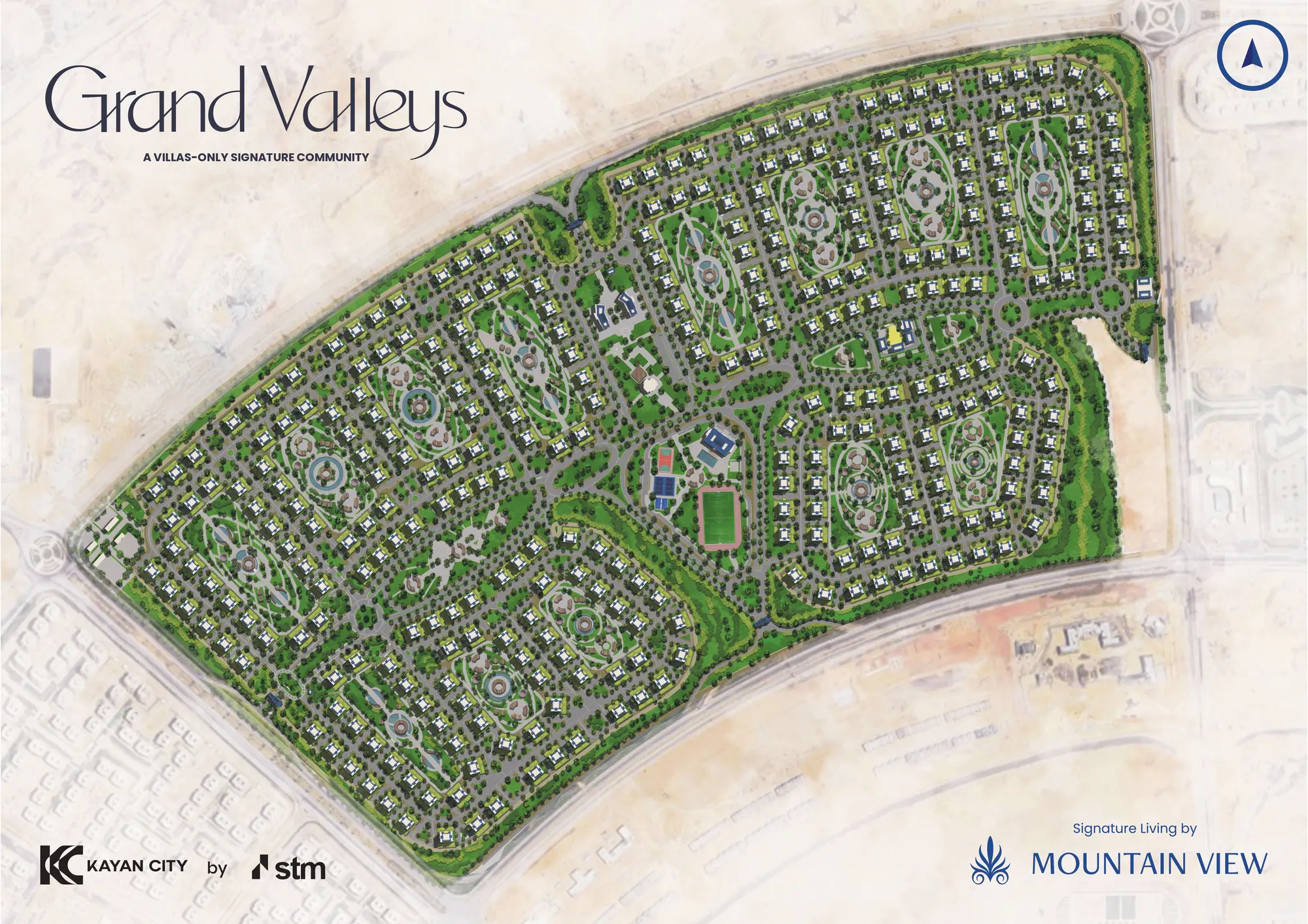 Master plan of Grand Valleys - Kayan City