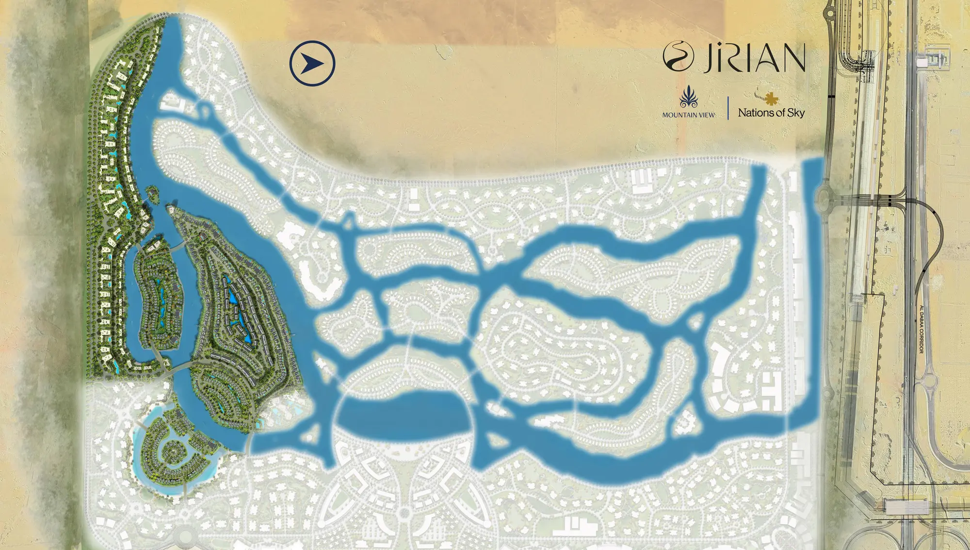 Master plan of Jirian Mountain View (New Zayed)
