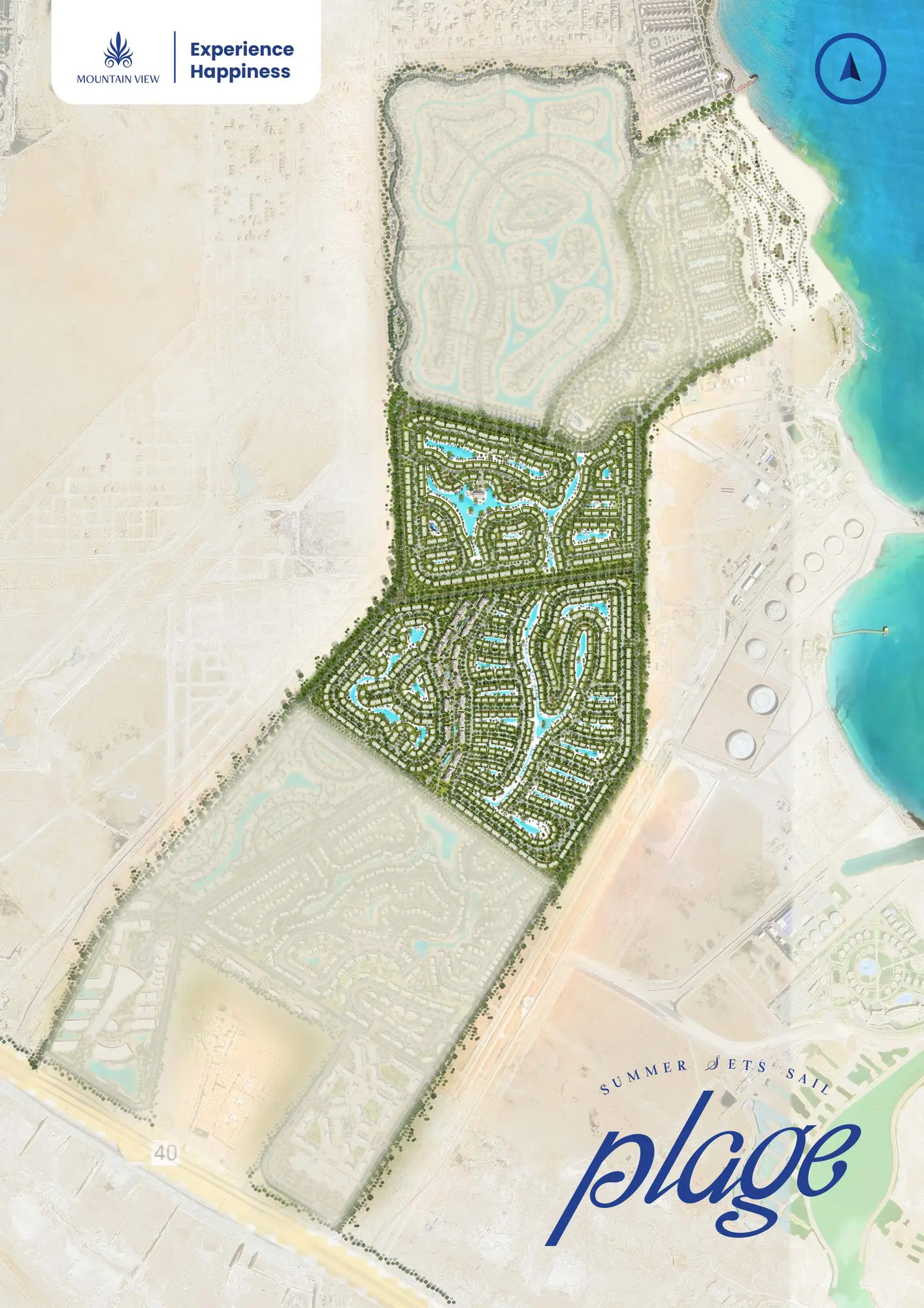 Master plan of Plage by Mountain View